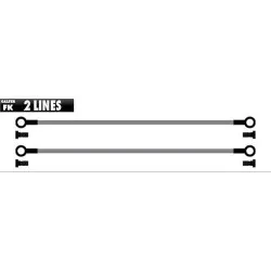 Спирачен маркуч Galfer METALLIC LINES 2 TUBES BLACK-BRASS FK103C512