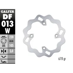Заден спирачен диск Galfer WAVE FIXED 220x5mm DF013W
