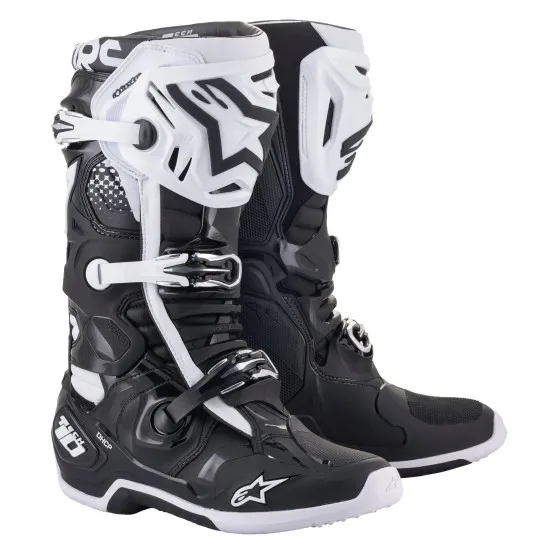 Мотокрос ботуши ALPINESTARS Tech 10 Black White с професионална защита