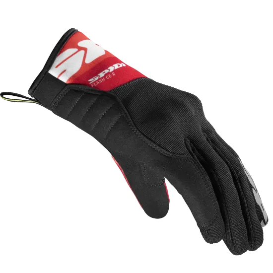 Текстилни мото ръкавици SPIDI Flash-KP Tex Black/Red - Текстилни ръкавици за мотор от марка SPIDI