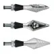 LED мото мигачи BARRACUDA X-LED B-LUX SILVER - Мото светлини от марка Barracuda