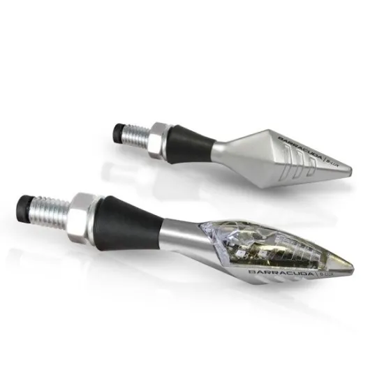LED мото мигачи BARRACUDA X-LED B-LUX SILVER - Мото светлини от марка Barracuda