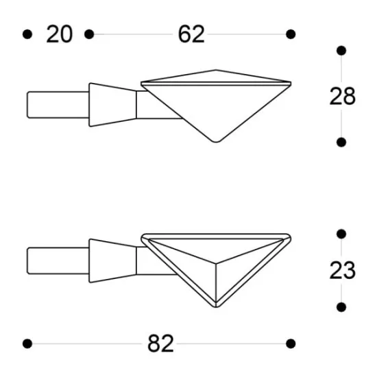 LED мото мигачи BARRACUDA Z-LED B-LUX GOLD - Мото светлини от марка Barracuda