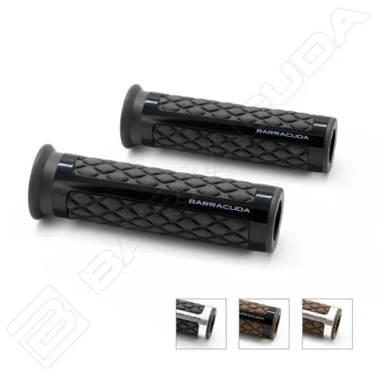 Мото ръкохватки BARRACUDA CLASSIC BROWN BLACK GRIPS - Мото ръкохватки от марка Barracuda