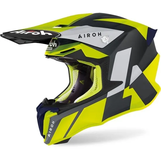 МОТОКРОС КАСКА AIROH TWIST 2.0 LIFT YELLOW MATT - Мотокрос каски от марка AIROH