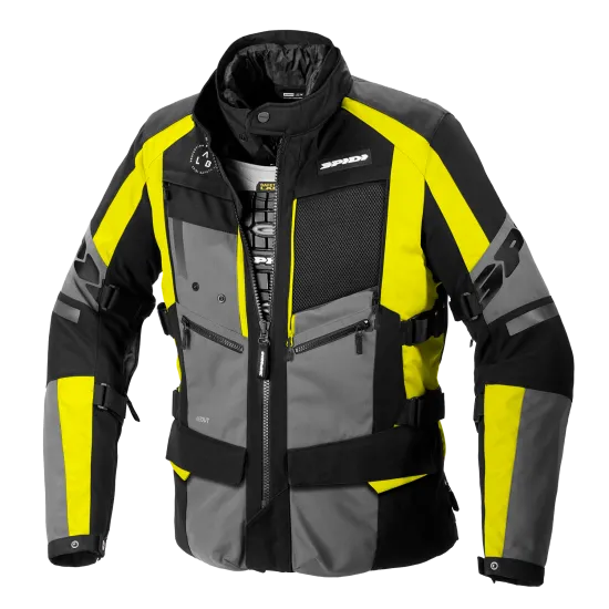 Текстилно мото яке SPIDI 4 SEASON EVO Yellow Fluo - Текстилни якета от марка SPIDI