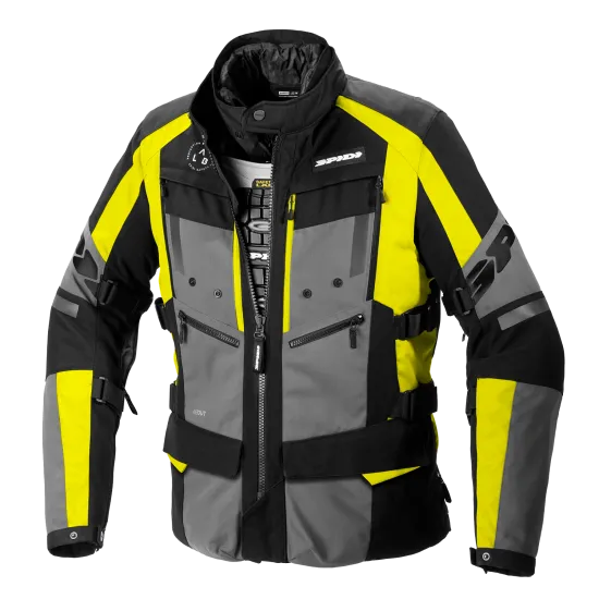 Текстилно мото яке SPIDI 4 SEASON EVO Yellow Fluo - Текстилни якета от марка SPIDI