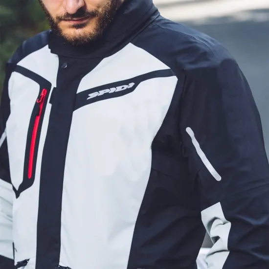 Текстилно мото яке SPIDI Mission-T H2Out Black/Ice - Текстилни якета от марка SPIDI