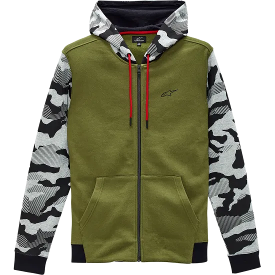 Мото суичър ALPINESTARS HOODIE TERRAIN OLIVE - Суичъри от марка Alpinestars