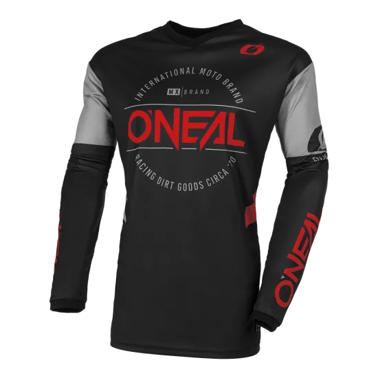 Мотокрос блуза ONEAL ELEMENT BRAND V.23 BLACK/RED - Мотокрос джърси от марка ONeal