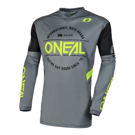 Мотокрос блуза ONEAL ELEMENT BRAND V.23 GRAY/BLACK - Мотокрос джърси от марка ONeal