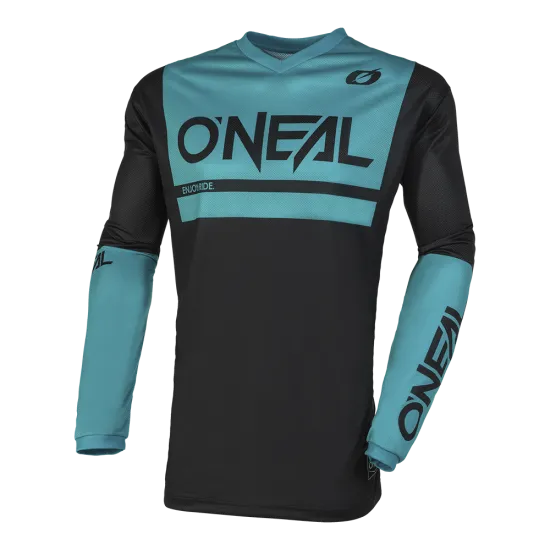 Мотокрос блуза ONEAL THREAT AIR V.23 BLACK/TEAL - Мотокрос джърси от марка ONeal