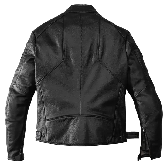 Кожено мото яке SPIDI CLUBBER Extreme Black с Warrior протектори и италианска биволска кожа