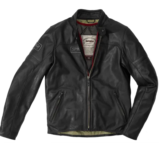Кожено мото яке SPIDI VINTAGE Black - Кожени якета от марка SPIDI