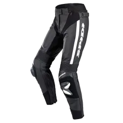 Дамски кожен мото панталон SPIDI  RR PRO 2 Black/White