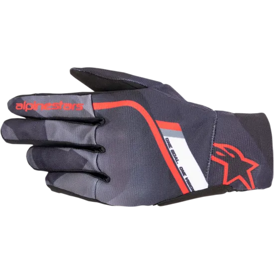 Мото ръкавици ALPINESTARS REEF BLACK/CAMO/RED - Текстилни ръкавици за мотор от марка Alpinestars