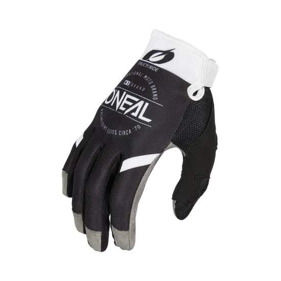Мотокрос ръкавици ONEAL MAYHEM BRAND V.23 BLACK/WHITE - Мотокрос ръкавици от марка ONeal