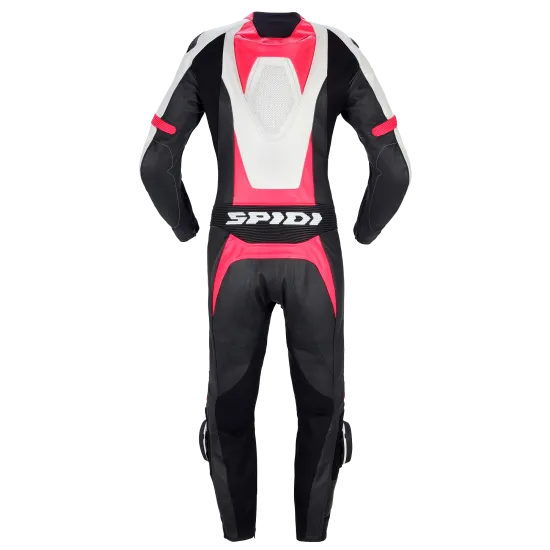 Дамски кожен мото екип SPIDI TRACK PERF PRO Black/Fuchsia - Дамски мото екипи от марка SPIDI