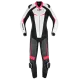 Дамски кожен мото екип SPIDI TRACK PERF PRO Black/Fuchsia - Дамски мото екипи от марка SPIDI