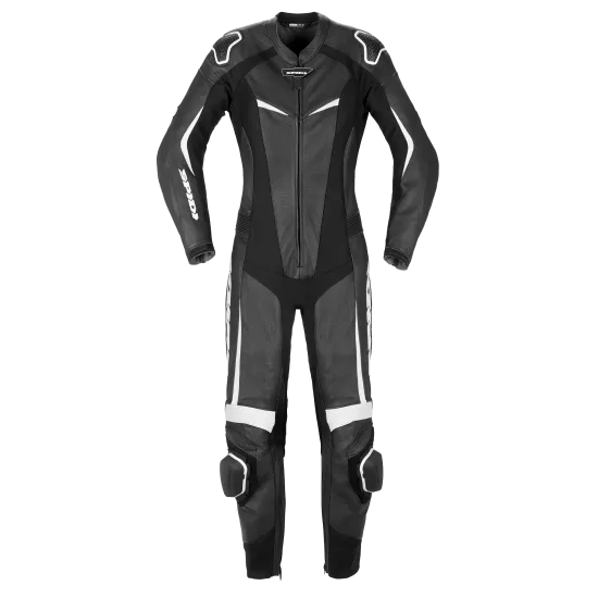 Дамски кожен мото екип SPIDI TRACK PERF PRO Black/White - Дамски мото екипи от марка SPIDI