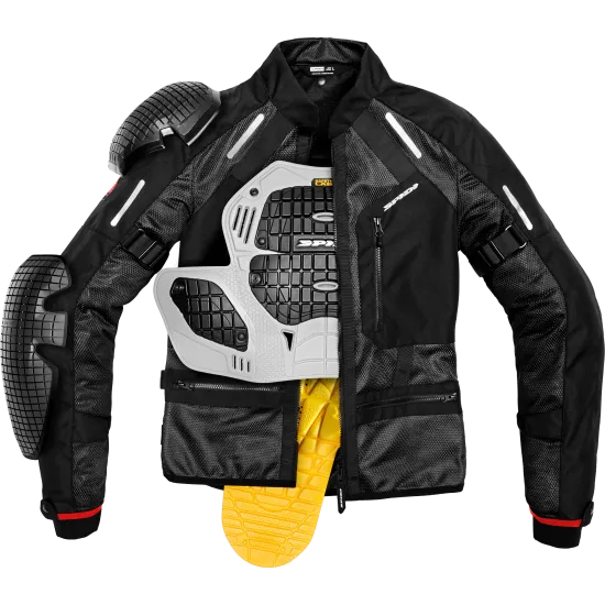 Текстилно мото яке SPIDI TECH ARMOR Black - Текстилни якета от марка SPIDI