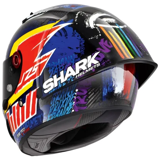 Каска SHARK RACE-R PRO GP REPLICA ZARCO CHAKRA - състезателна каска с аеродинамичен спойлер