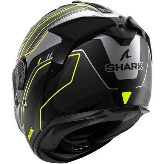 SHARK SPARTAN GT PRO TORYAN BLACK/GRAY/YELLOW FLUO MATT – черна, сива и жълта флуоресцентна каска