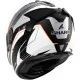SHARK SPARTAN GT PRO TORYAN BLACK/WHITE/ORANGE MATT – каска с черно-бял матов дизайн и оранжеви акценти