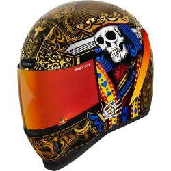 Каска ICON  AIRFORM SUICIDE KING GOLD