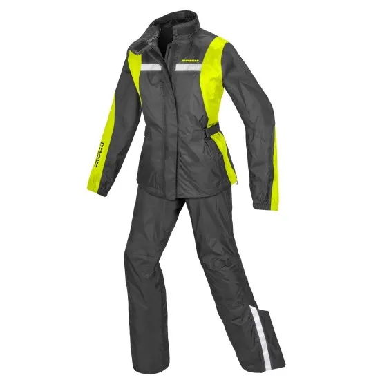 Дамски комплект дъждобран SPIDI TOURING RAIN KIT Yellow fluo - Мото дъждобрани от марка SPIDI