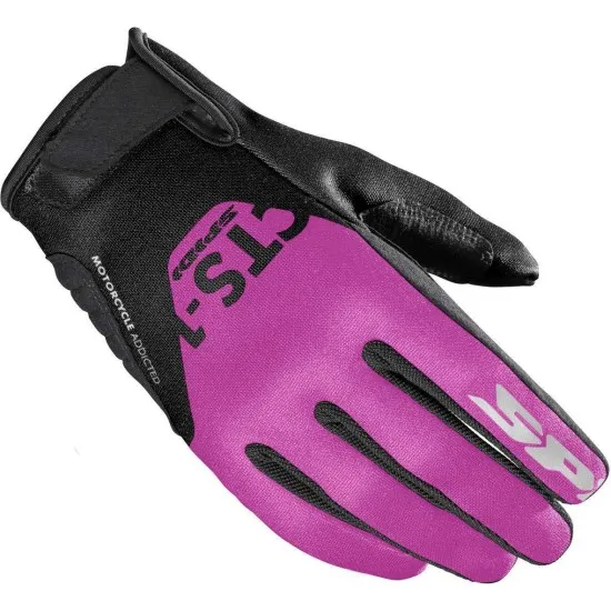 Дамски мото ръкавици SPIDI CTS-1 Black/Fuchsia - Дамски текстилни ръкавици от марка SPIDI