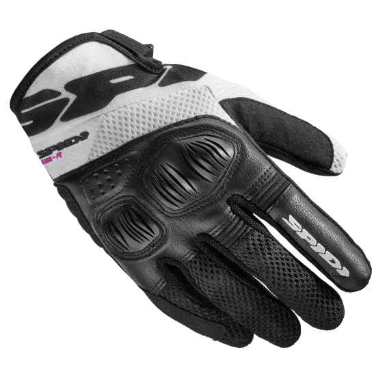 Дамски мото ръкавици SPIDI FLASH-R EVO Black/White - Дамски текстилни ръкавици от марка SPIDI