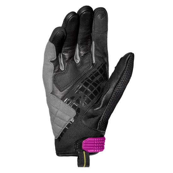 Дамски мото ръкавици SPIDI G-CARBON Black/Fuchsia - Дамски кожени ръкавици от марка SPIDI