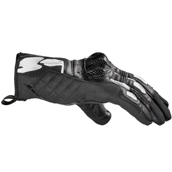Дамски мото ръкавици SPIDI G-CARBON Black/White - Дамски кожени ръкавици от марка SPIDI