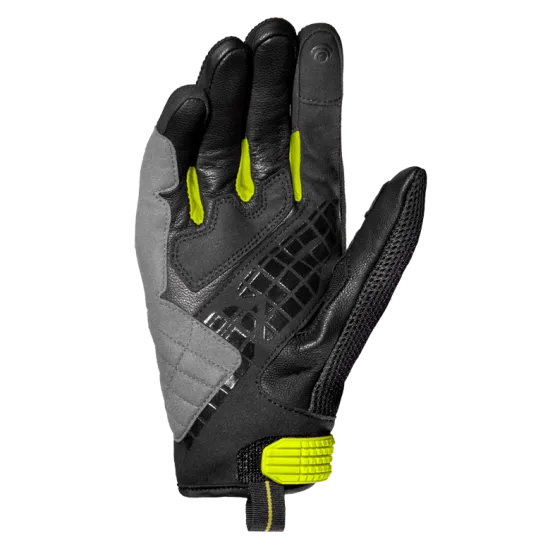 Дамски мото ръкавици SPIDI G-CARBON Yellow fluo - Дамски кожени ръкавици от марка SPIDI