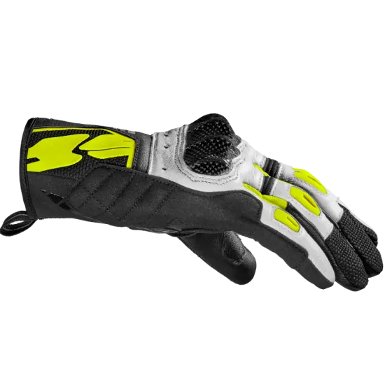 Дамски мото ръкавици SPIDI G-CARBON Yellow fluo - Дамски кожени ръкавици от марка SPIDI