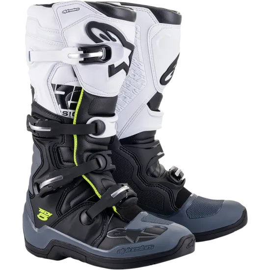 Мотокрос ботуши ALPINESTARS TECH 5 BK/GY/WT - Мотокрос ботуши от марка Alpinestars