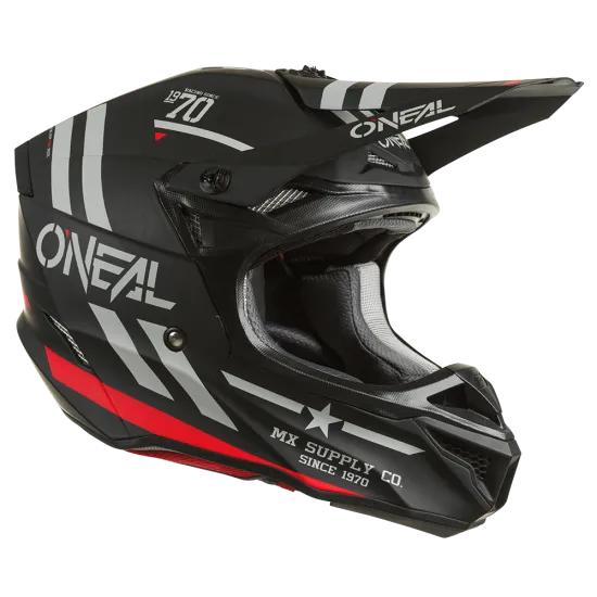 Мотокрос каска 5SERIES POLYACRYLITE SQUADRON V.22 BLACK/GRAY - Мотокрос каски от марка ONeal