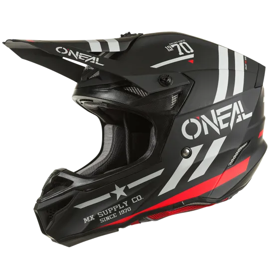 Мотокрос каска 5SERIES POLYACRYLITE SQUADRON V.22 BLACK/GRAY - Мотокрос каски от марка ONeal