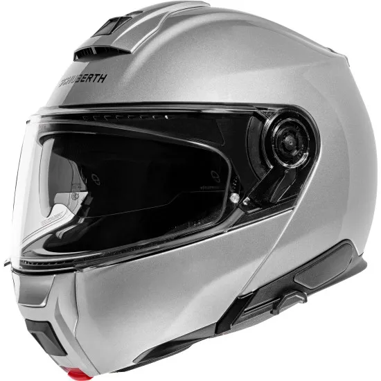 Каска SCHUBERTH C5 GLOSS SILVER – безопасност и стил с луксозно сребристо покритие