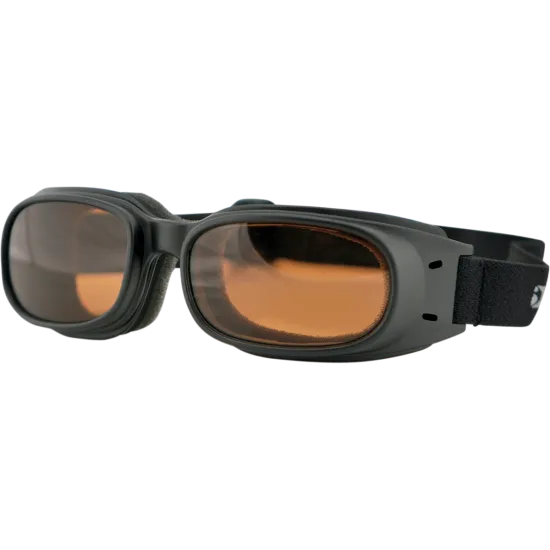 Очила BOBSTER PISTON BLACK/AMBER – мото очила с антифог вентилация и UV защита
