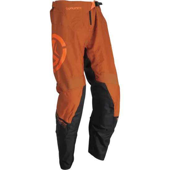 Мотокрос брич MOOSE RACING QUALIFIER ORANGE/GRAY, регулируема талия, автоматичен цип YKK