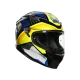 AGV K-6 JOAN BLACK/BLUE/YELLOW – мото каска с карбон-арамидна конструкция и ярък дизайн