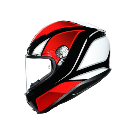 Каска AGV K6 Hyphen Black Red White – Лекота и сигурност за мотоциклетисти