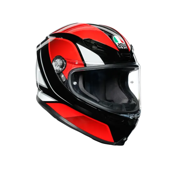 Каска AGV K6 Hyphen Black Red White – Лекота и сигурност за мотоциклетисти