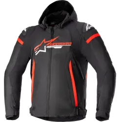 Текстилно мото яке ALPINESTARS Zaca Waterproof BLACK/RED/WHITE