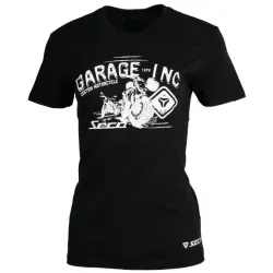 Дамска мото тениска SECA GARAGE BLACK