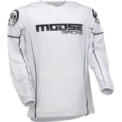 Мотокрос блуза MOOSE RACING QUALIFIER WHITE/BLACK