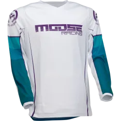 Мотокрос блуза MOOSE RACING QUALIFIER WHITE/BLUE