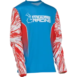Детска блуза MOOSE RACING AGROID WHITE/RED/BLUE
